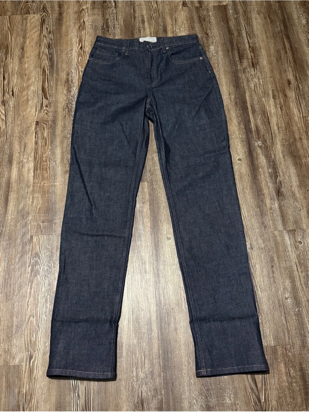 Everlane The High Rise Straight Jeans Women's 28 Classic Selvedge Look Denim